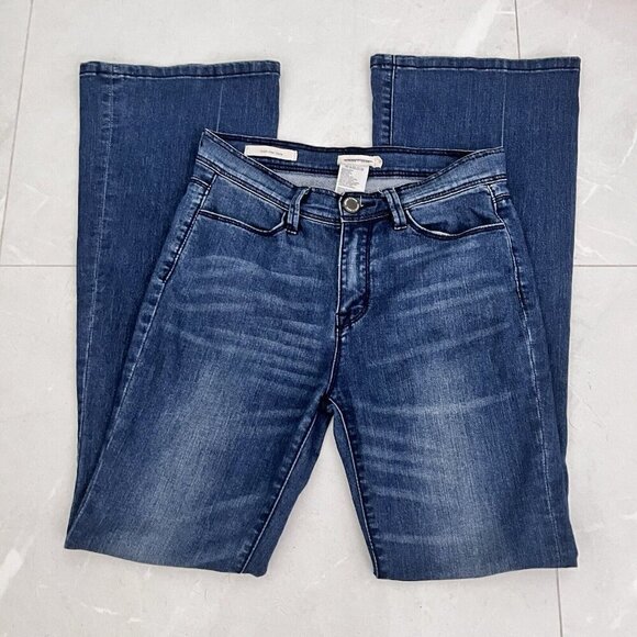 Antropologie SILENCE + NOISE Hi Rise Flare Jeans Womens Size 27 Blue Wash Denim - Picture 4 of 11